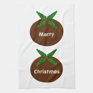 keukenTow voor kerstpudding Theedoek