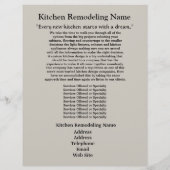 Keukenverwijderaar3 Bedrijfsbrochure Flyer (Achterkant)