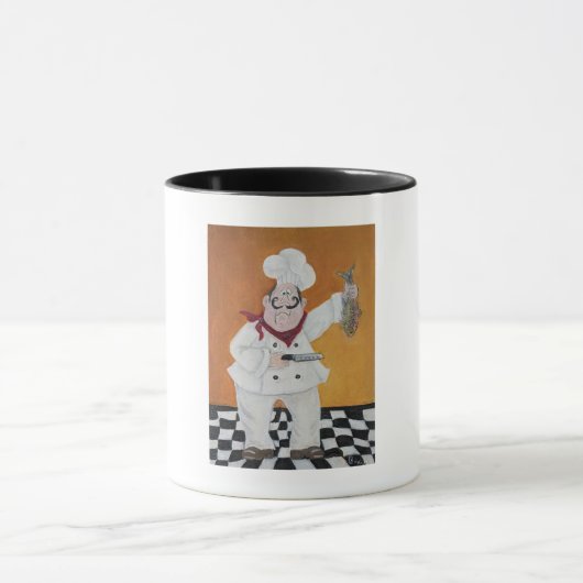 keukenvet mok weinig chef-kokosontwerp (Midden)
