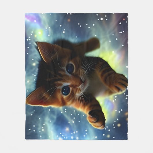 Keukenvliegen in de ruimte fleece deken (Voorkant)