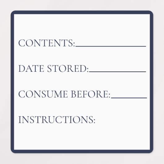 Keukenvoedselopslagvriendelijk/vrieslabels Labels (Design 2)