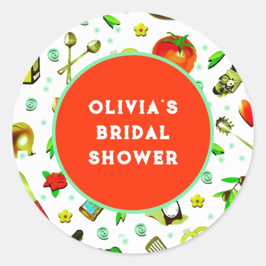 KeukenVrijgezellenfeest Ronde Sticker (Voorkant)