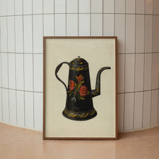 Keukenwand Kunst Antiek Koffiek Poster