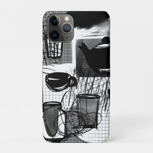 Keukenzwart en wit iPhone 11 pro hoesje