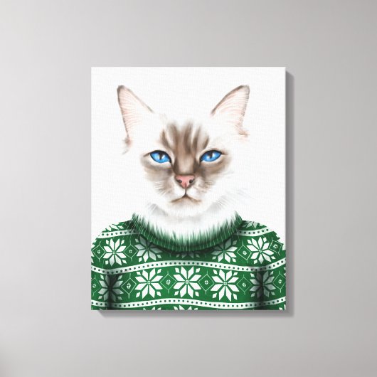 Keukkatje Canvas Afdruk (Voorkant)