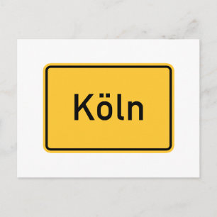 Keulen, Duitse verkeersteken Briefkaart