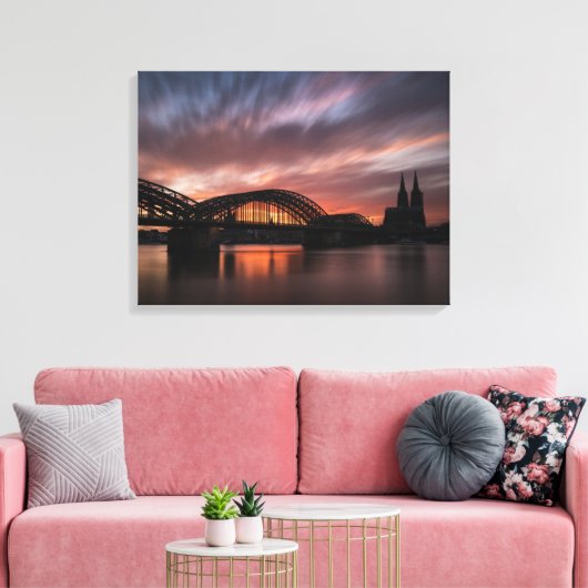 Keulen Duitsland Canvas Afdruk (Insitu (Woonkamer))