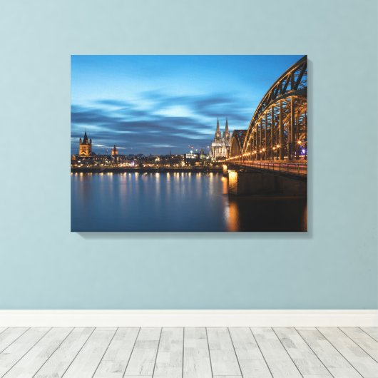 Keulen Duitsland Canvas Afdruk (Insitu (Houten vloer))