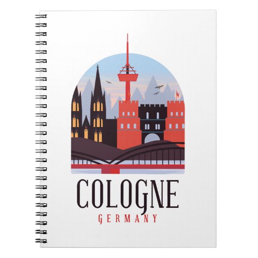 Keulen Duitsland Cityscape Notitieboek (Voorkant)