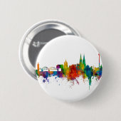 Keulen Duitsland Skyline Ronde Button 5,7 Cm (Voorkant /achterkant)