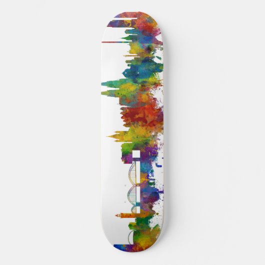 Keulen Duitsland Skyline Skateboard (Voorkant)