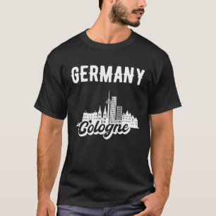 Keulen Duitsland Skyline T-shirt