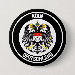 Keulen Round Emblem Ronde Button 7,6 Cm