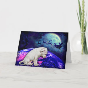 Keur een een Schuilplaats of Hond van de Redding Feestdagen Kaart