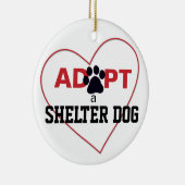 Keur een Hond van de Schuilplaats goed Keramisch Ornament (Rechts)