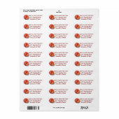 Keur het Etiket van het Adres van de Terugkeer (Full Sheet)