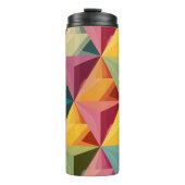 Keurig geometrisch driehoekpatroon  thermosbeker (Voorkant)