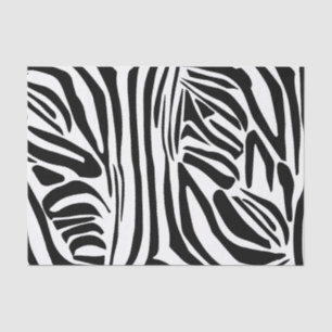 Keurig zwart en wit zebraprintpatroon tissuepapier
