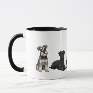 Keurige Miniatuur Schnauzers Das Hond Mok