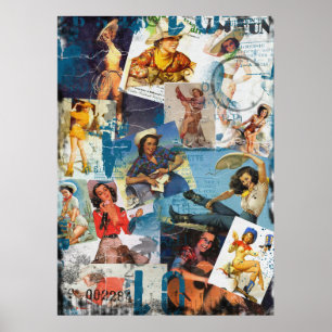 Keusch Bitsch: Vernietigd Cowgirl Pin nr.2 Poster