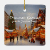 Keusch kerstcadeautjes op de Duitse markt Keramisch Ornament (Achterkant)