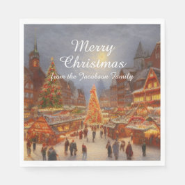 Keusch Nostalgische Duitse kerstmarkt - Greetings Servet