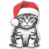 Keuten Kerstmis Sticker (Voorkant)