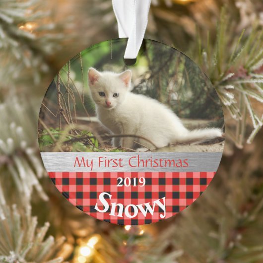 Keuten's eerste kerstfotoornament ornament (Boom)