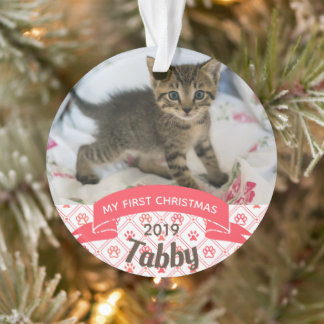 Keuten's eerste kerstfotoornament ornament
