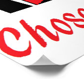 Keuze adoptie niet abortus Poster (Hoek)