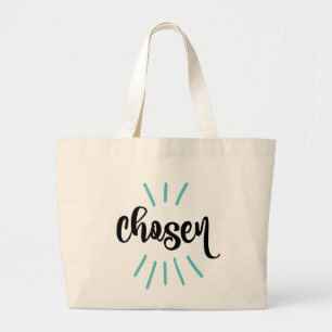Keuze Blauwe Baby Kinder adoptiedag Grote Tote Bag