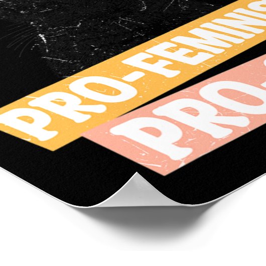 Keuze Feministische Kat Mama Reproductieve Rechten Poster (Hoek)