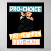 Keuze Feministische Kat Mama Reproductieve Rechten Poster (Voorkant)