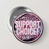 Keuze ondersteuning! ronde button 7,6 cm (Voorkant /achterkant)