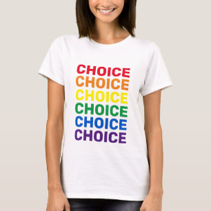 Keuze regenboogtypografie homoseksuele pride voor t-shirt