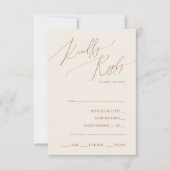 Keuze RSVP-kaart voor Wimitatiestert Terracotta Me RSVP Kaartje (Voorkant)