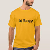 Keuze T-shirt met chocolade (Voorkant)