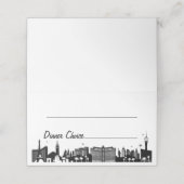 Keuze uit diner-maaltijden in het script Las Vegas (Buitenkant ongevouwen)