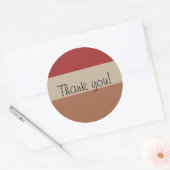 Keuze uit drie kleurenpaletten Dank u Sticker (Envelop)