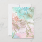 Keuze uit het abstracte menu van de zomer RSVP-kaa (Achterkant)