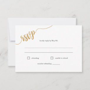 Keuze uit het lied voor Wilde-bloemmeel RSVP-kaart RSVP Kaartje