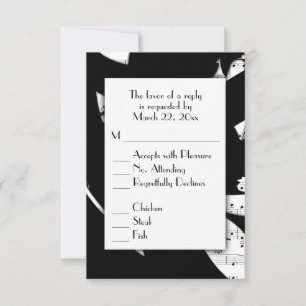 Keuze uit het menu Zwart-wit Abstracte muziek RSVP