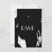 Keuze uit het menu Zwart-wit Abstracte muziek RSVP (Achterkant)