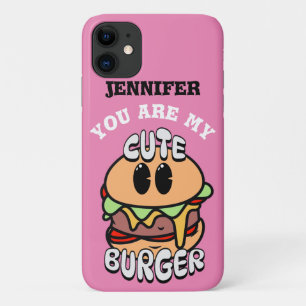 Keuze uit humor en eten, Cute Burger, Sweet en val iPhone 11 Hoesje