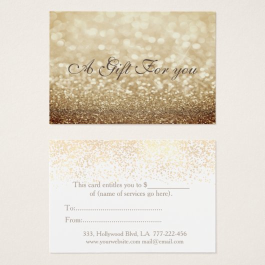 Keuze uit kerstcadeaubonnen/kerstcadeaubonnen visitekaartje (Voorkant /achterkant)