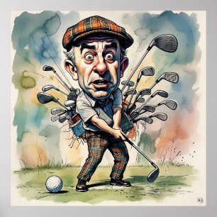 Keuze van de club - Grote Golf Art Print