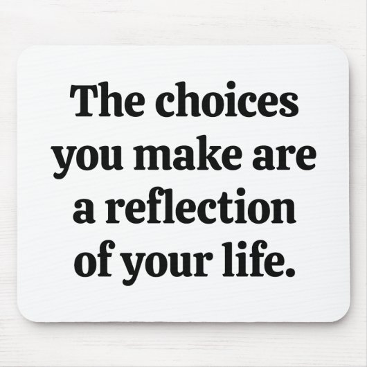 Keuzen die je Muismat maakt (Voorkant)