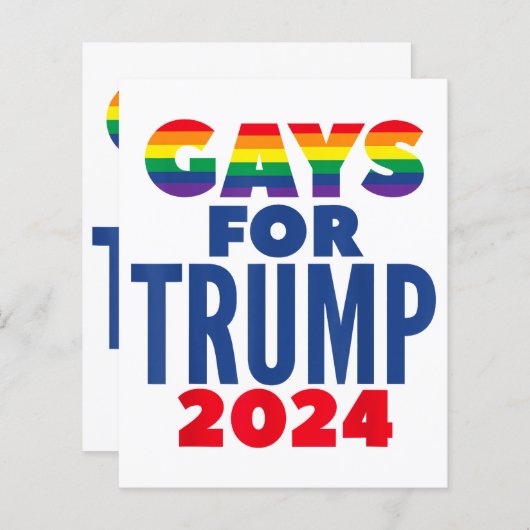 Keuzen voor de verkiezingen voor Trump 2024 (Voorkant / Achterkant)