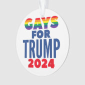 Keuzen voor de verkiezingen voor Trump 2024 Ornament (voorkant)