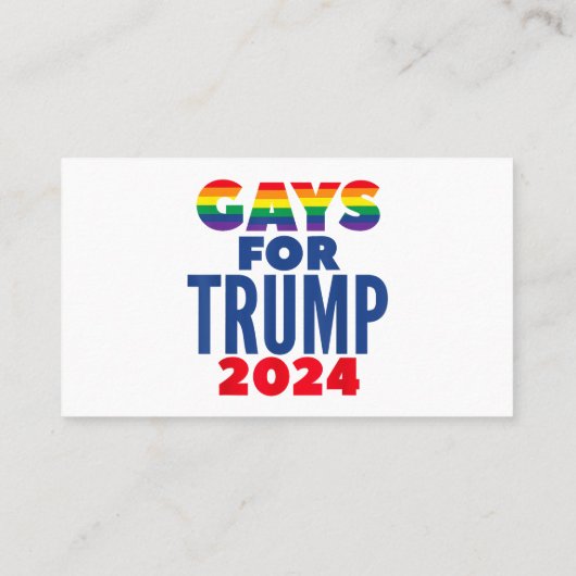 Keuzen voor de verkiezingen voor Trump 2024 Visitekaartje (Achterkant)